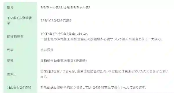 ももちゃん便データー